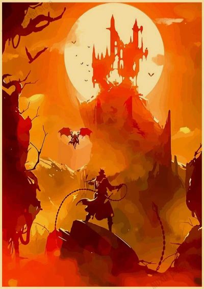 Anime Castlevania Vintage Posters Retro Kraft Paper Wall Art Painting Pictures for Home Decor Room Decoration 30 - Castlevania Merch