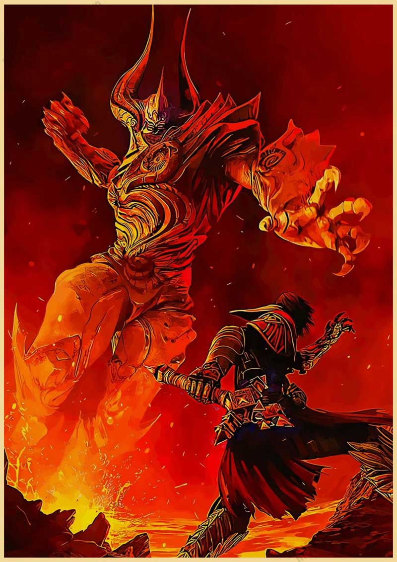 Anime Castlevania Vintage Posters Retro Kraft Paper Wall Art Painting Pictures for Home Decor Room Decoration 32 - Castlevania Merch
