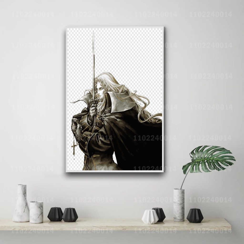 Castlevania Symphony of the Night game 24x36 Decorative Canvas Posters Room Bar Cafe Decor Gift Print 1 - Castlevania Merch