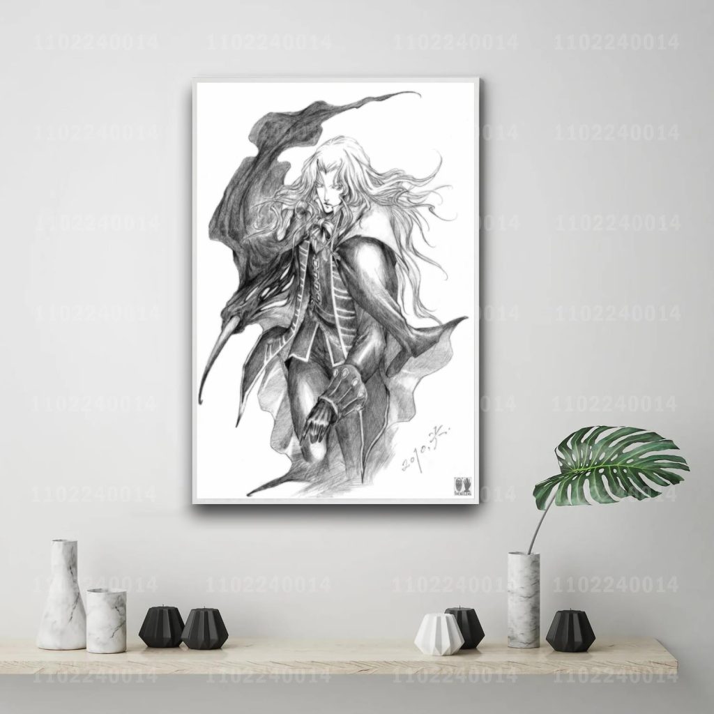 Castlevania Symphony of the Night game 24x36 Decorative Canvas Posters Room Bar Cafe Decor Gift Print - Castlevania Merch