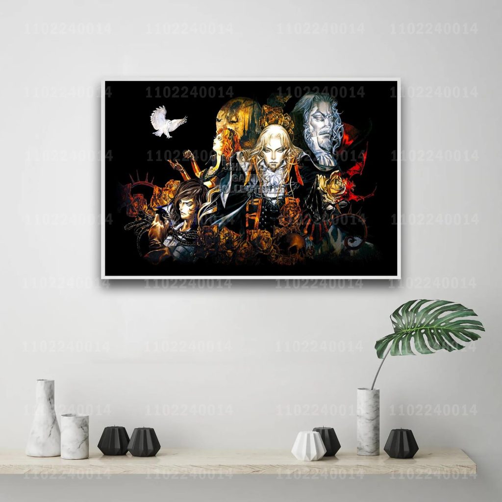 Castlevania Symphony of the Night game 24x36 Decorative Canvas Posters Room Bar Cafe Decor Gift Print 13 - Castlevania Merch