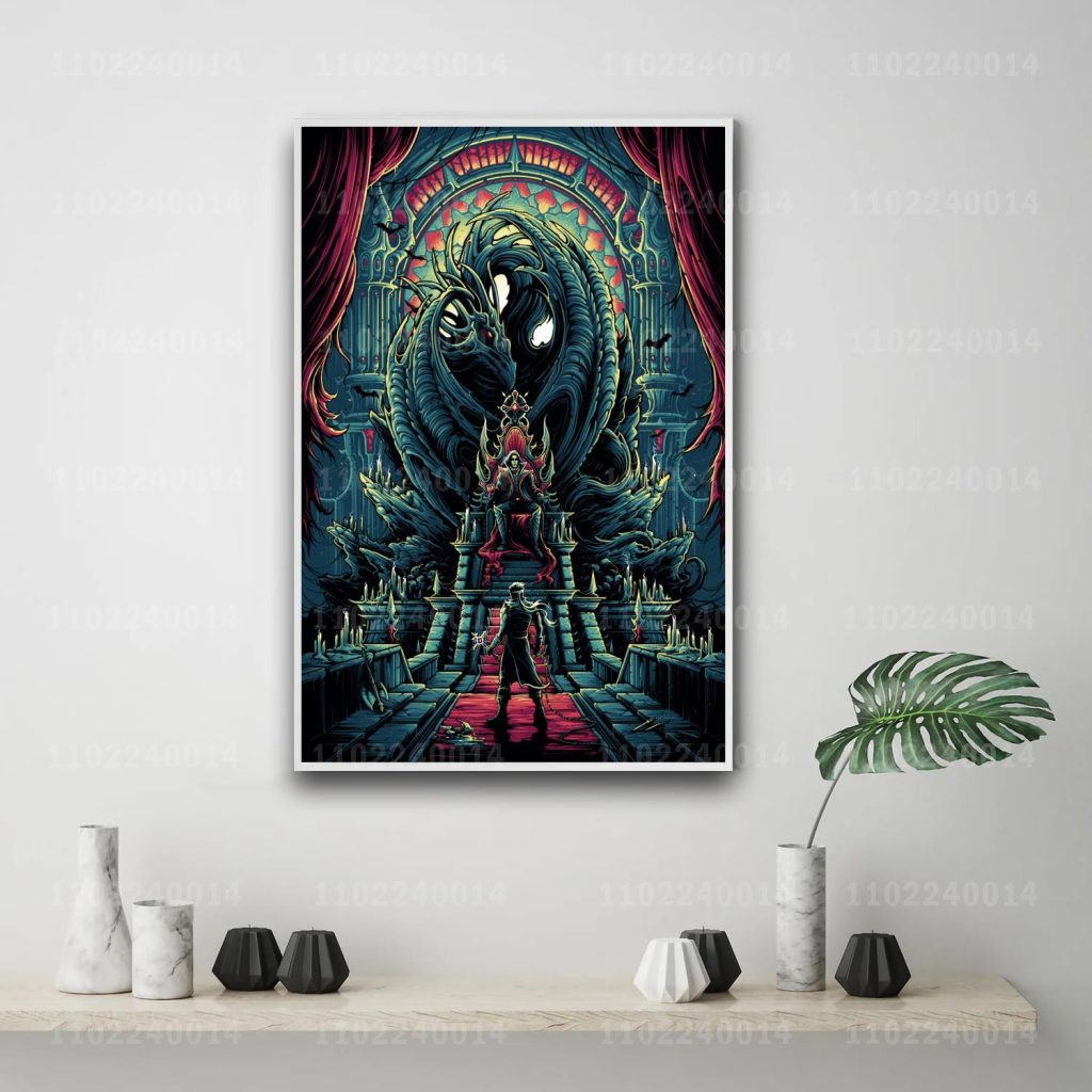 Castlevania Symphony of the Night game 24x36 Decorative Canvas Posters Room Bar Cafe Decor Gift Print 19 - Castlevania Merch