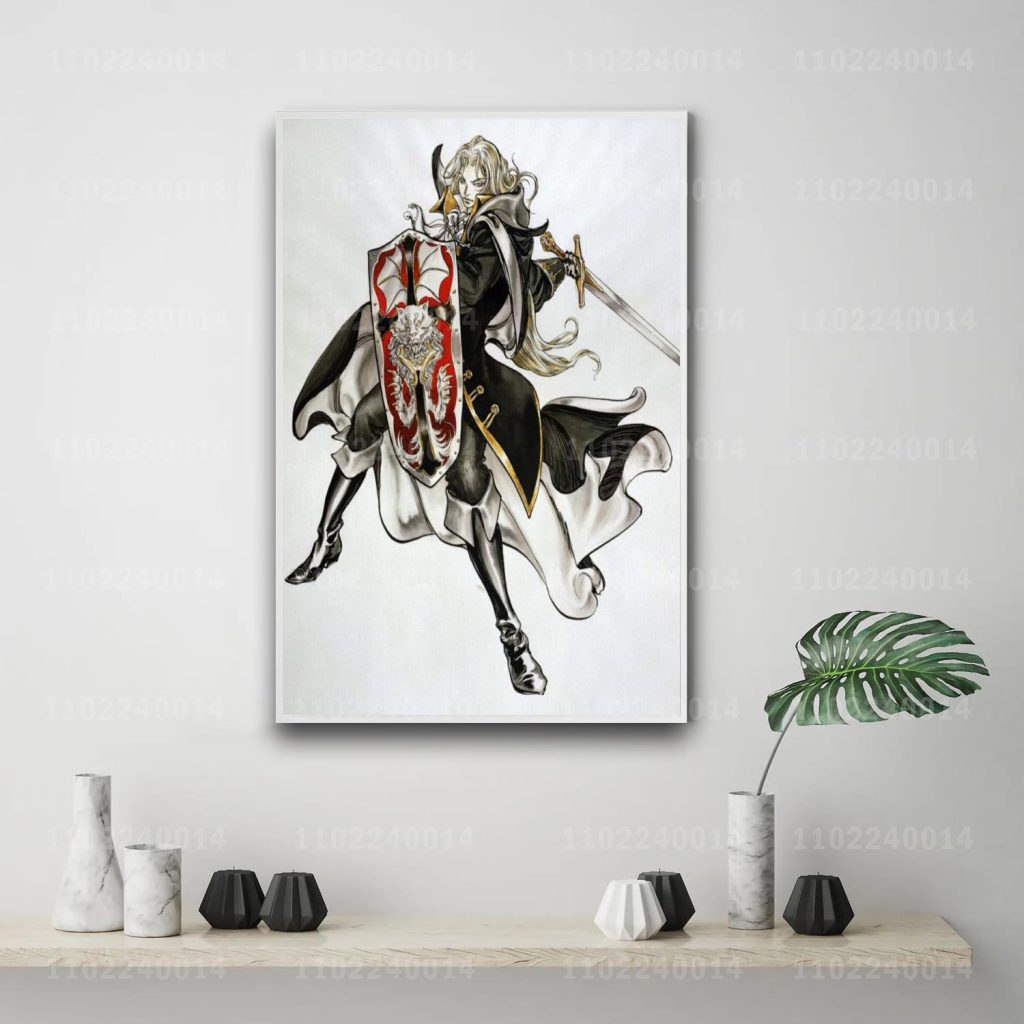 Castlevania Symphony of the Night game 24x36 Decorative Canvas Posters Room Bar Cafe Decor Gift Print 3 - Castlevania Merch