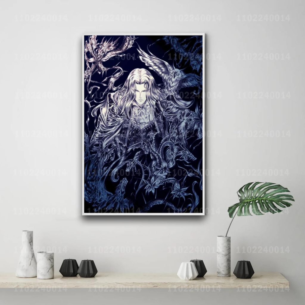 Castlevania Symphony of the Night game 24x36 Decorative Canvas Posters Room Bar Cafe Decor Gift Print 6 - Castlevania Merch