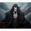 Netflix Castlevania Dracula Vampire Gothic Horror Castle Netflix Anime Tapestry Official Castlevania Merch