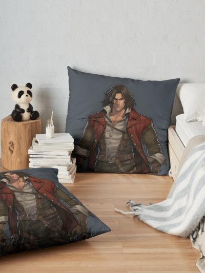 Trevor Belmont Throw Pillow Official Castlevania Merch