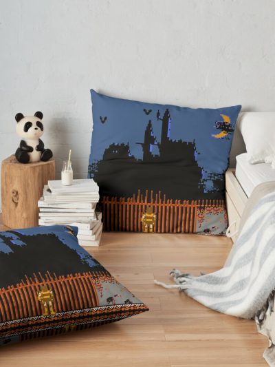 Castlevania - Dracula'S Castle Throw Pillow Official Castlevania Merch