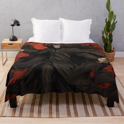 Netflix Castlevania Dracula Vampire Gothic Horror Castle Netflix Anime Throw Blanket Official Castlevania Merch