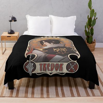 Castlevania Trevor Nouveau Throw Blanket Official Castlevania Merch