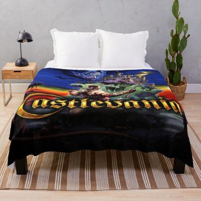 Funny Castlevania Gift For Fans Throw Blanket Official Castlevania Merch