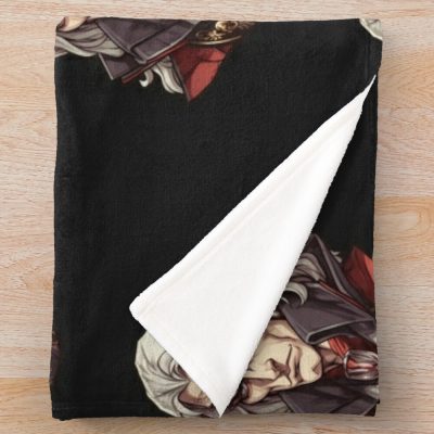 Alucard - Netflix Castlevania Animated Series Character Fanart Throw Blanket Official Castlevania Merch