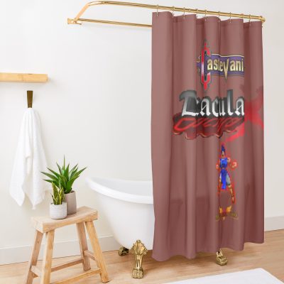 Castlevania Dracula X Title Classic Shower Curtain Official Castlevania Merch