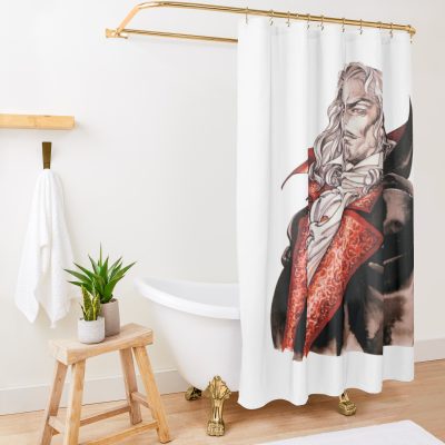 Dracula Hector Chibi Shower Curtain Official Castlevania Merch