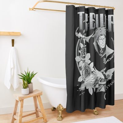 Castlevania Trevor Badge Shower Curtain Official Castlevania Merch