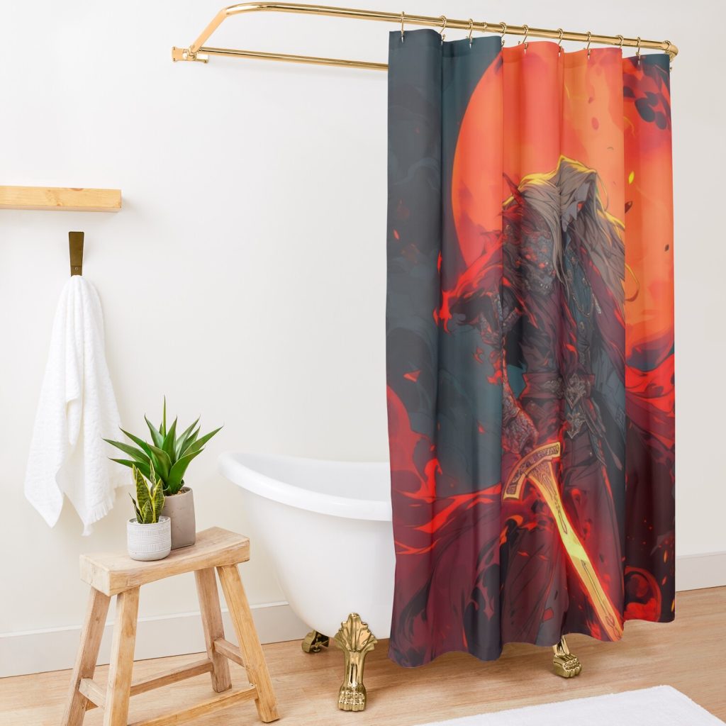 Alucard Castlevania Merchandise: Premium Quality T-Shirts And More Inspired By Netflix'S Hit Anime Series Shower Curtain Official Castlevania Merch