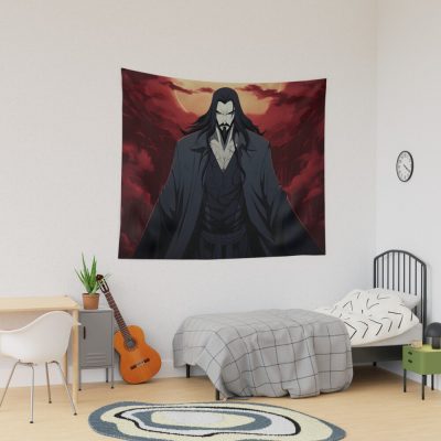 Netflix Castlevania Dracula Vampire Gothic Horror Castle Netflix Anime Tapestry Official Castlevania Merch